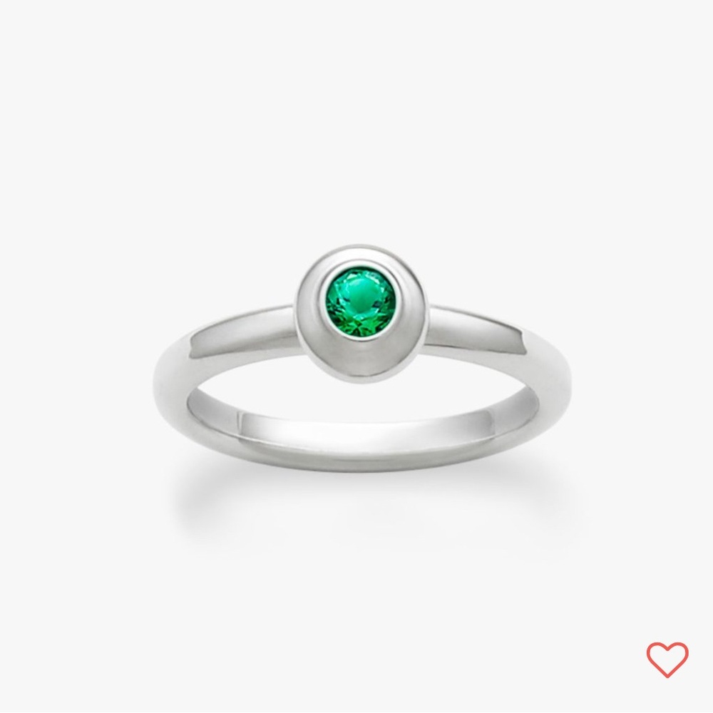 James Avery Remembrance Ring Emerald size 6